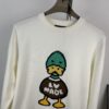 Louis Vuitton LV 2024 Spring New Duck Letter Knitted Long-Sleeve Sweater Unisex