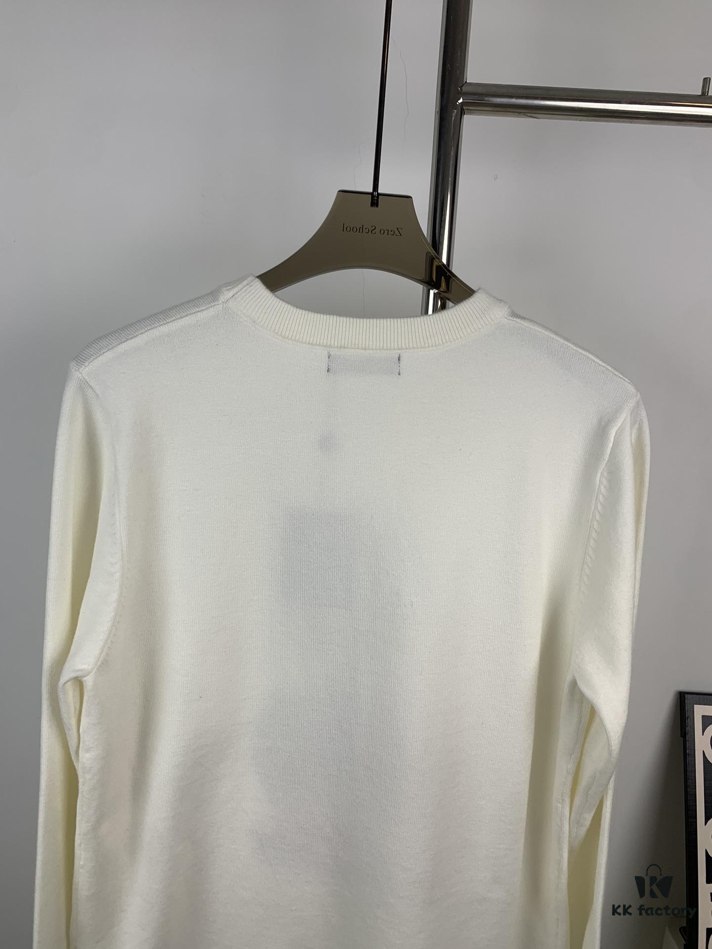 Louis Vuitton LV 2024 Spring New Duck Letter Knitted Long-Sleeve Sweater Unisex