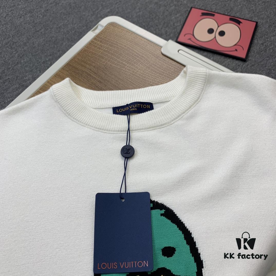 Louis Vuitton LV 2024 Spring New Duck Letter Knitted Long-Sleeve Sweater Unisex
