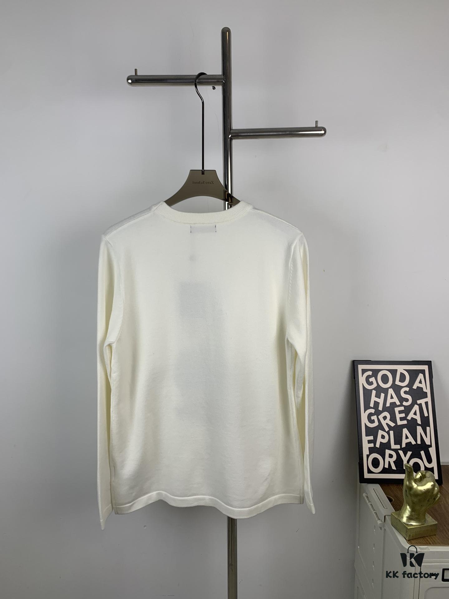 Louis Vuitton LV 2024 Spring New Duck Letter Knitted Long-Sleeve Sweater Unisex