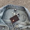 New Louis Vuitton LV FW Starry Sky Rhinestone Embroidered Distressed Denim Jacket for Men and Women