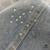 New Louis Vuitton LV FW Starry Sky Rhinestone Embroidered Distressed Denim Jacket for Men and Women