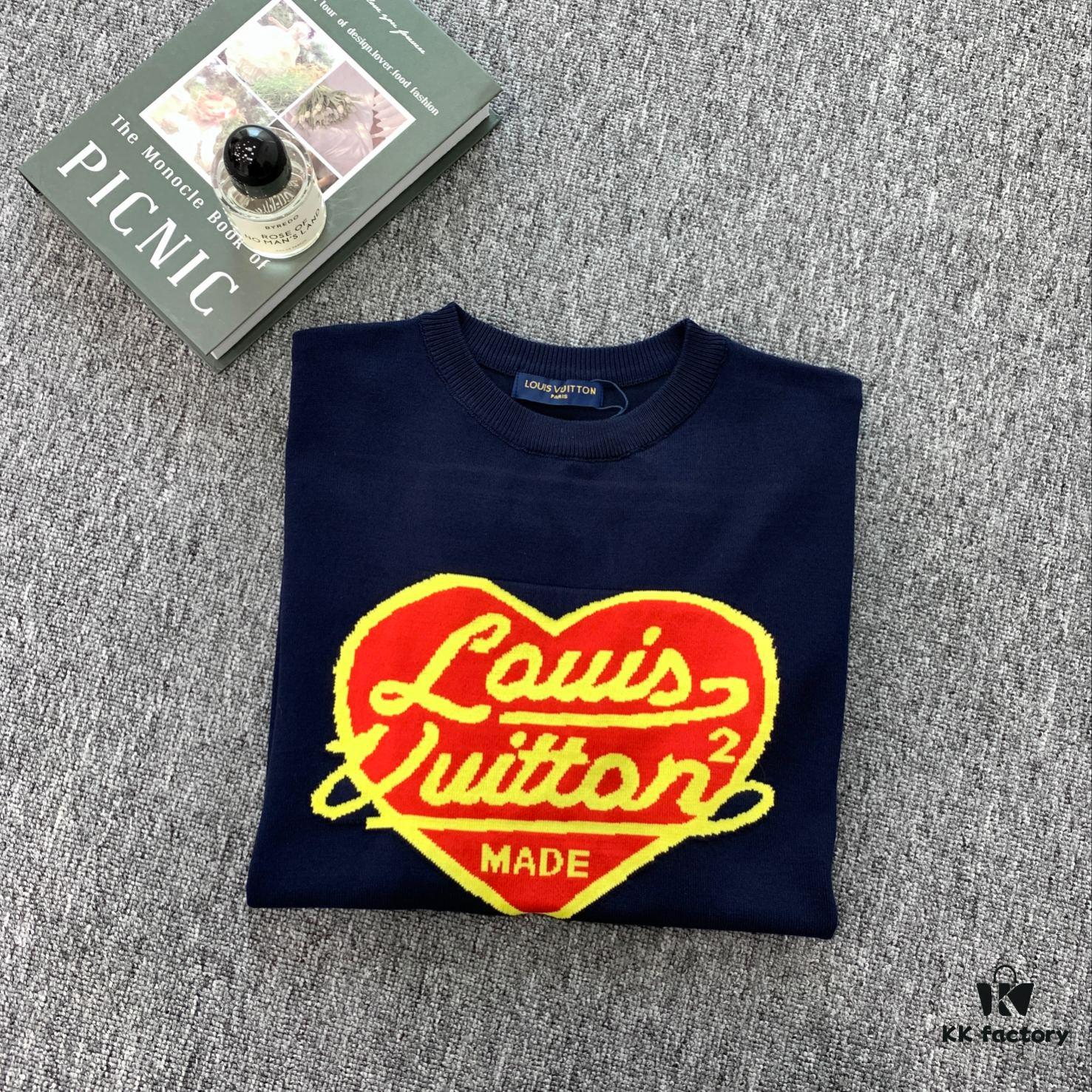 New Louis Vuitton LV 2023 Spring Heart Knit Short-Sleeve Unisex by lvXnigo Collaboration