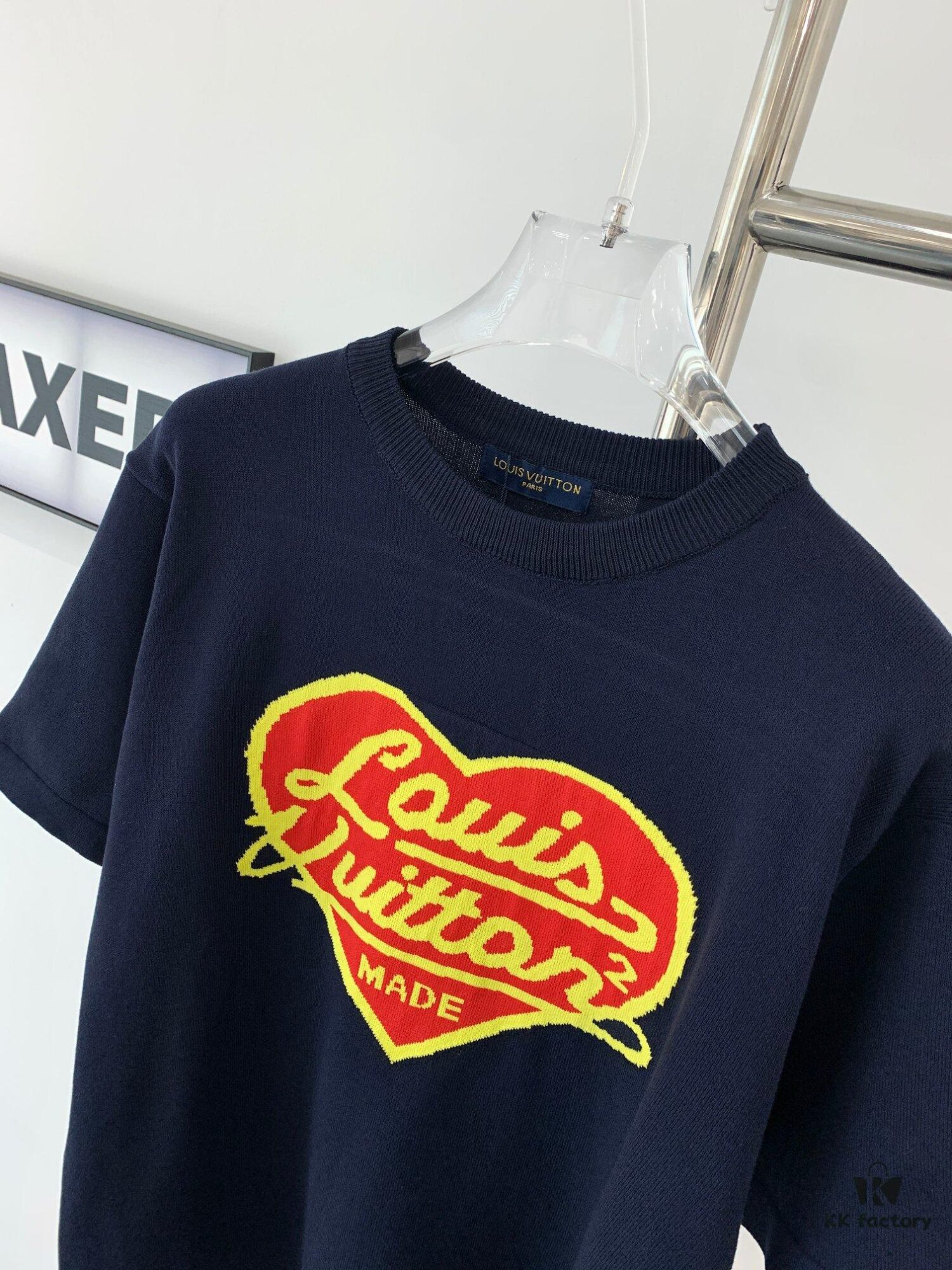 New Louis Vuitton LV 2023 Spring Heart Knit Short-Sleeve Unisex by lvXnigo Collaboration