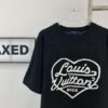 New Louis Vuitton LV 2023 Spring Heart Knit Short-Sleeve Unisex Top