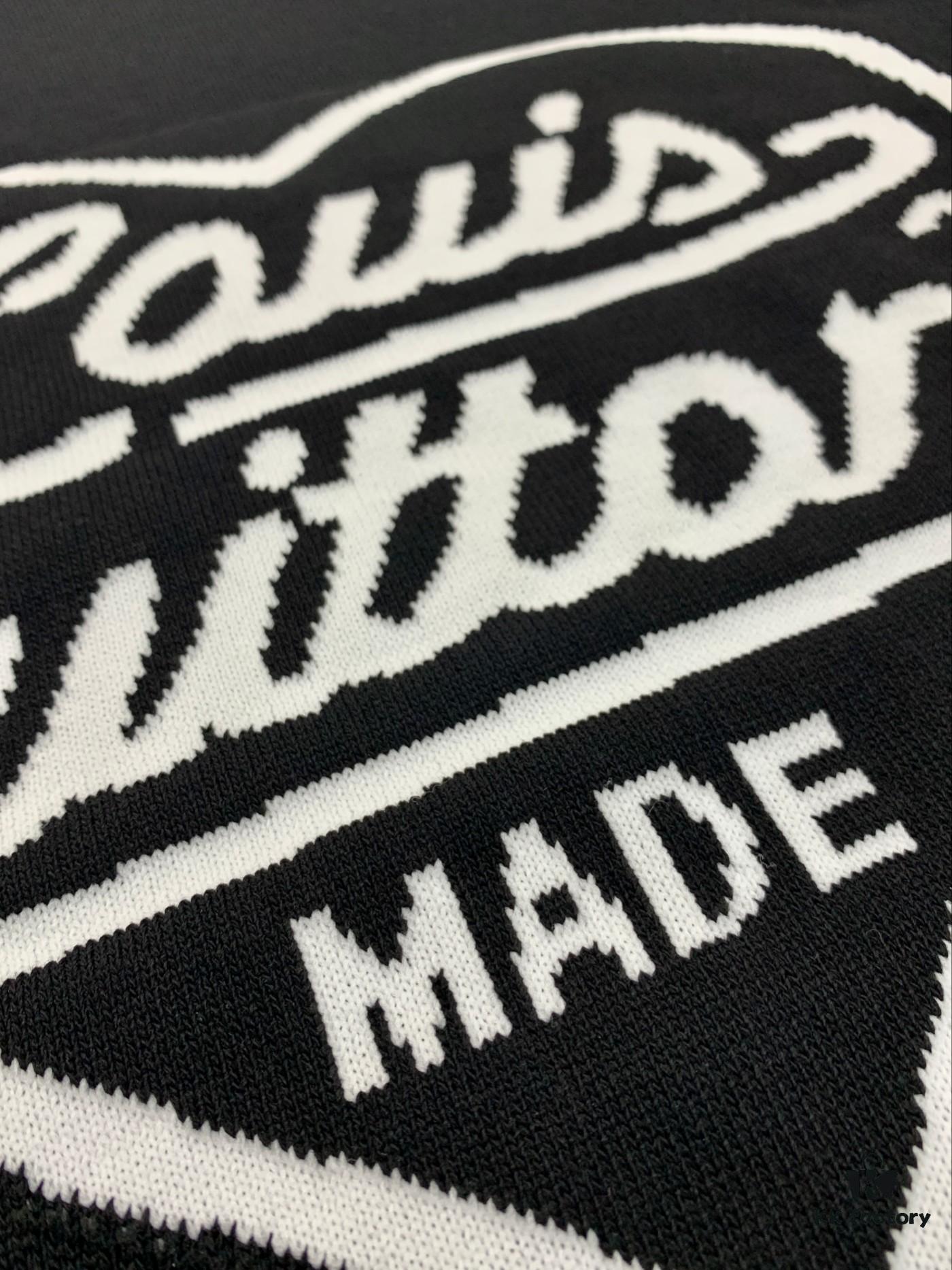 New Louis Vuitton LV 2023 Spring Heart Knit Short-Sleeve Unisex Top