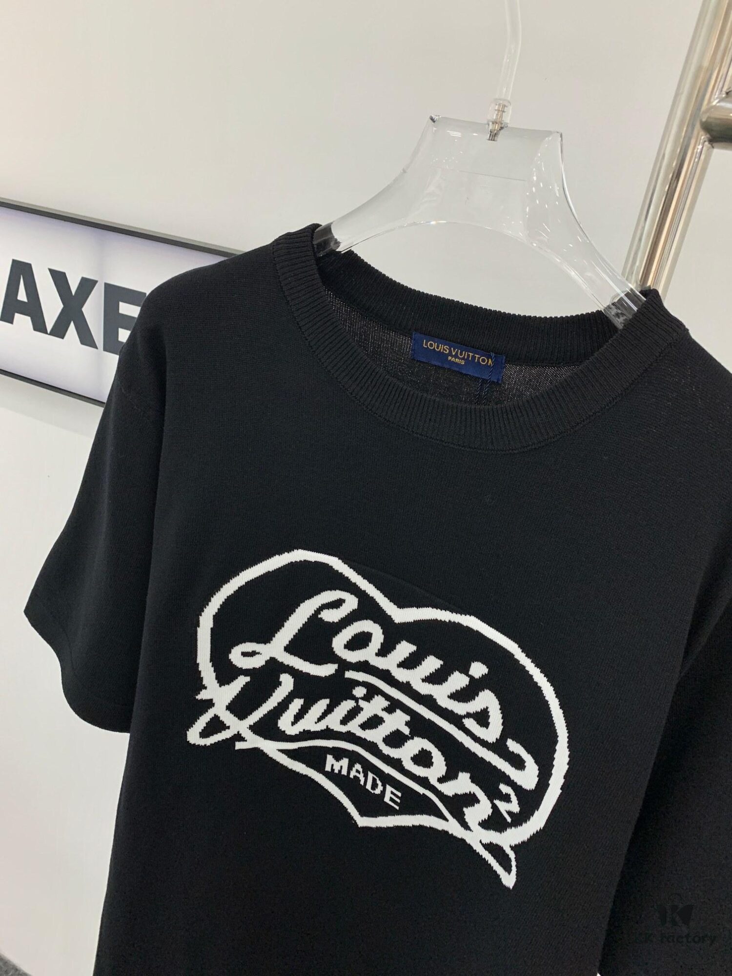 New Louis Vuitton LV 2023 Spring Heart Knit Short-Sleeve Unisex Top