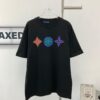 New Arrival LOUIS VUITTON LV Chest Tricolor Flower Logo Printed Short Sleeve T-Shirt