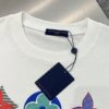 New Arrival LOUIS VUITTON LV Chest Tricolor Flower Logo Printed Short Sleeve T-Shirt