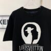 New Louis Vuitton Unisex Black and White Portrait Knit Short Sleeve T-Shirt