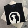 New Louis Vuitton Unisex Black and White Portrait Knit Short Sleeve T-Shirt