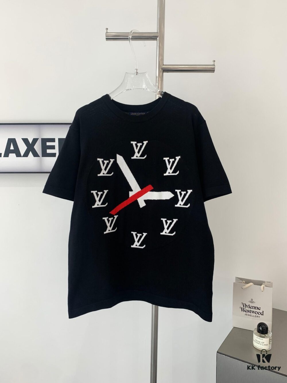New LV Louis Vuitton 24-Hour Summer Knit Short-Sleeve T-Shirt