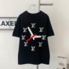 New LV Louis Vuitton 24-Hour Summer Knit Short-Sleeve T-Shirt