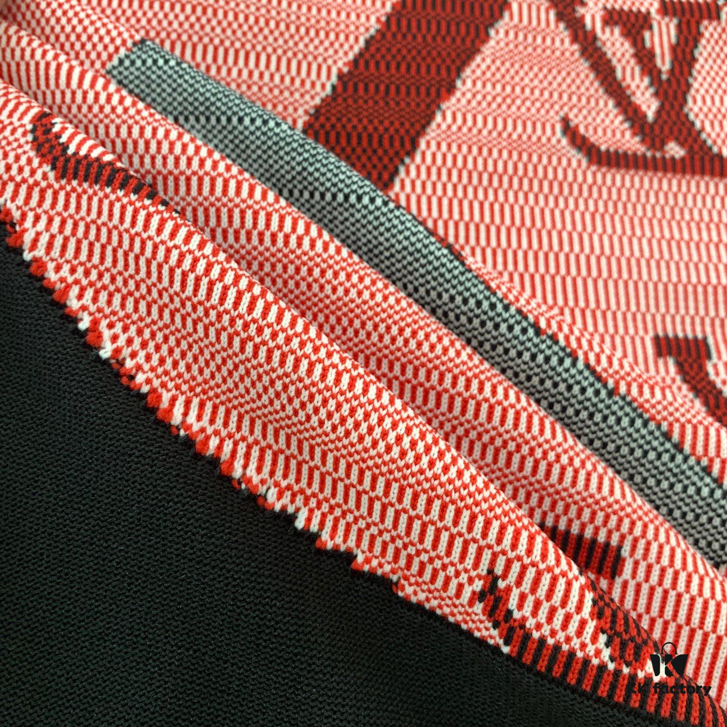 New LV Louis Vuitton 24-Hour Summer Knit Short-Sleeve T-Shirt