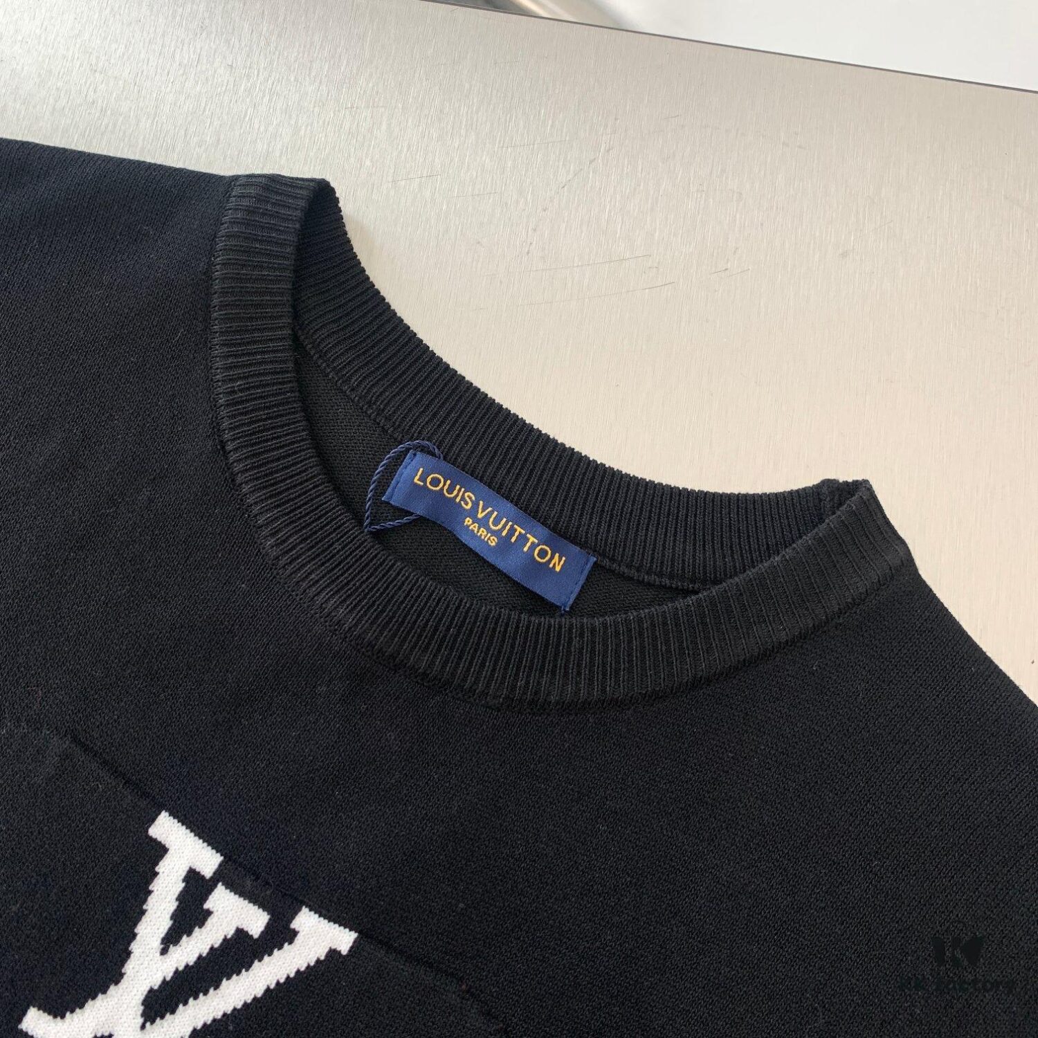 New LV Louis Vuitton 24-Hour Summer Knit Short-Sleeve T-Shirt