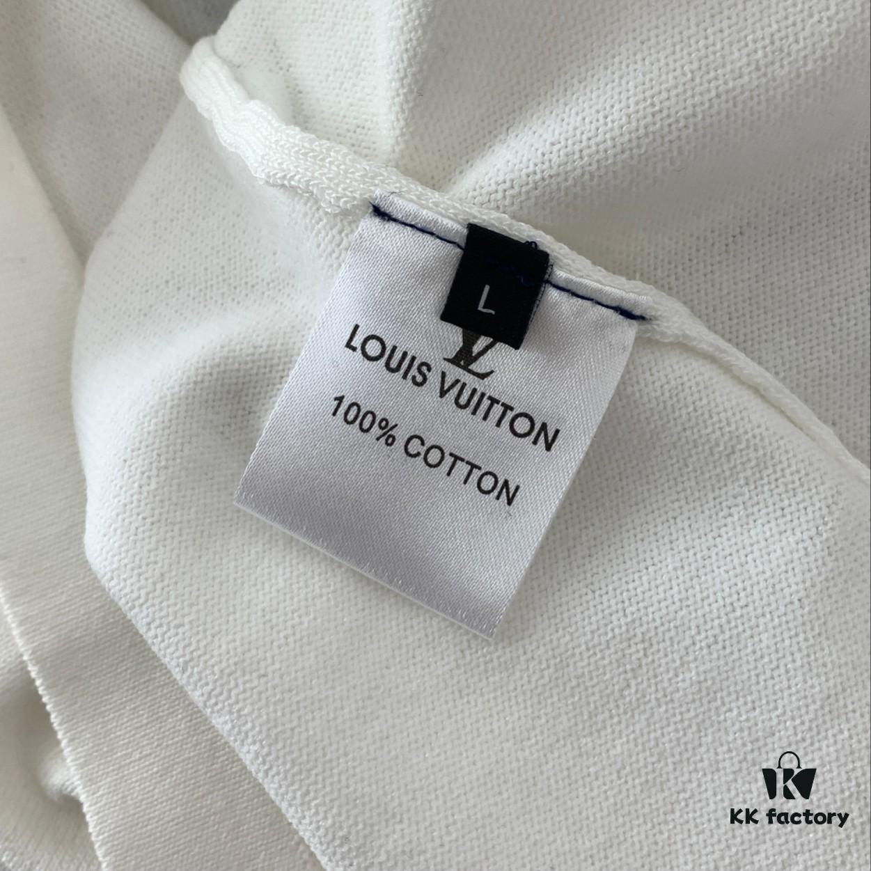 New LV Louis Vuitton 2023FW Ski Collection Jacquard Crew Neck Short Sleeve T-Shirt