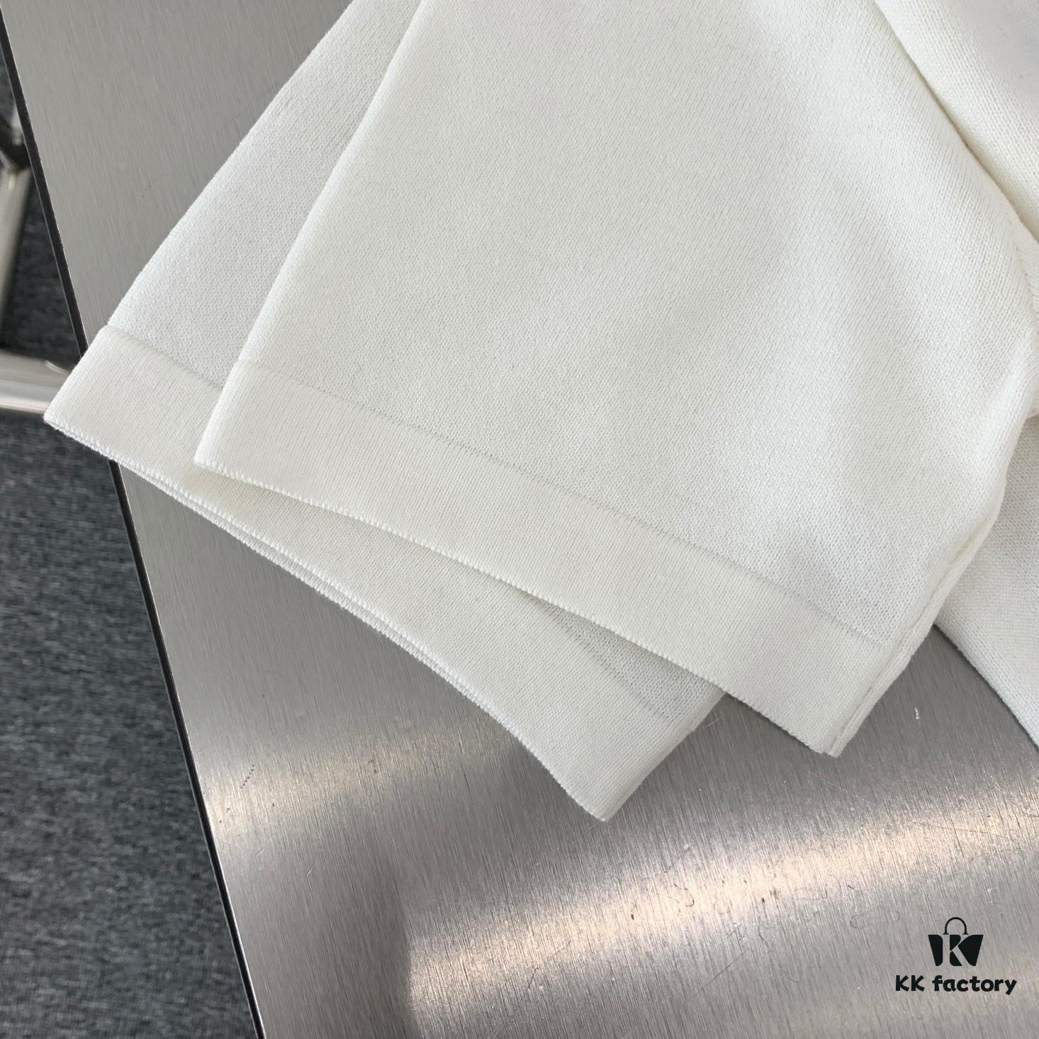 New LV Louis Vuitton 2023FW Ski Collection Jacquard Crew Neck Short Sleeve T-Shirt