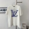New LV Louis Vuitton 2023FW Ski Collection Jacquard Crew Neck Short Sleeve T-Shirt