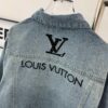 New Louis Vuitton LV FW Starry Sky Rhinestone Embroidered Distressed Denim Jacket for Men and Women