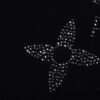 Louis Vuitton 2025 Latest Short-Sleeve T-Shirt with Rhinestone Embellishment