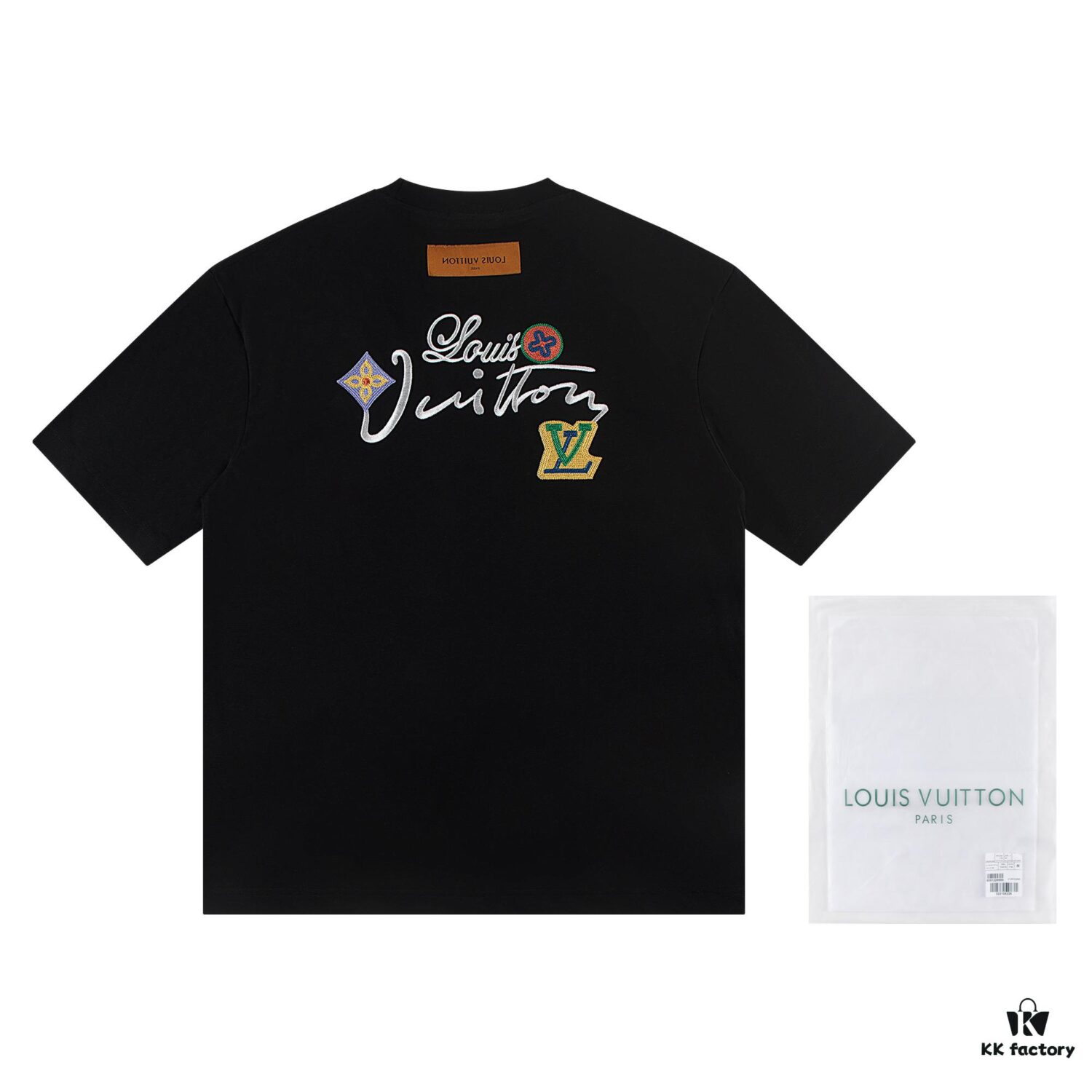Louis Vuitton 2025 Latest Short Sleeve T-Shirt with Applique Embroidery