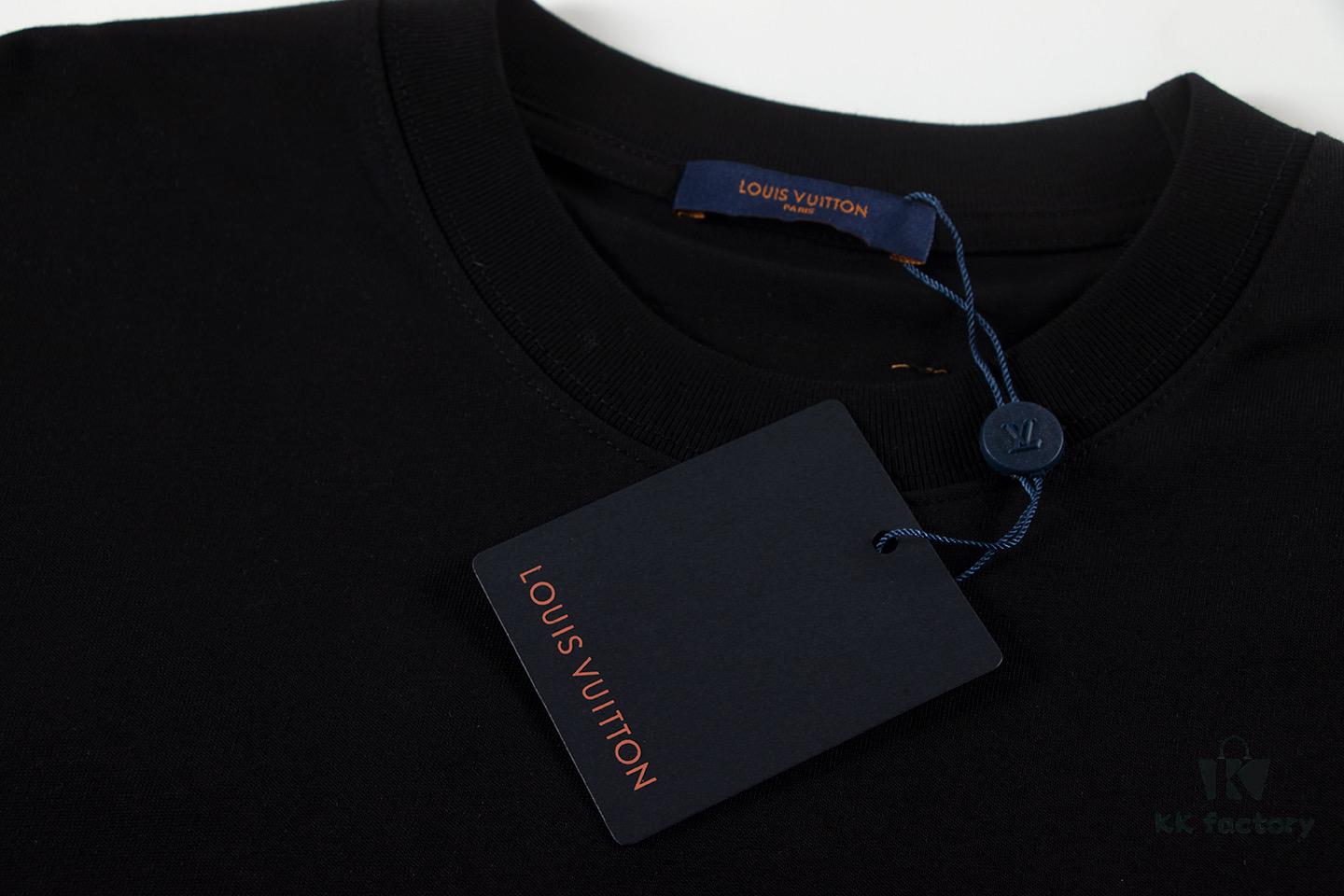 Louis Vuitton 2025 Latest Short Sleeve T-Shirt with Applique Embroidery