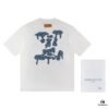 Louis Vuitton 2025 Latest Short Sleeve T-Shirt (Bull Canvas Embroidery)