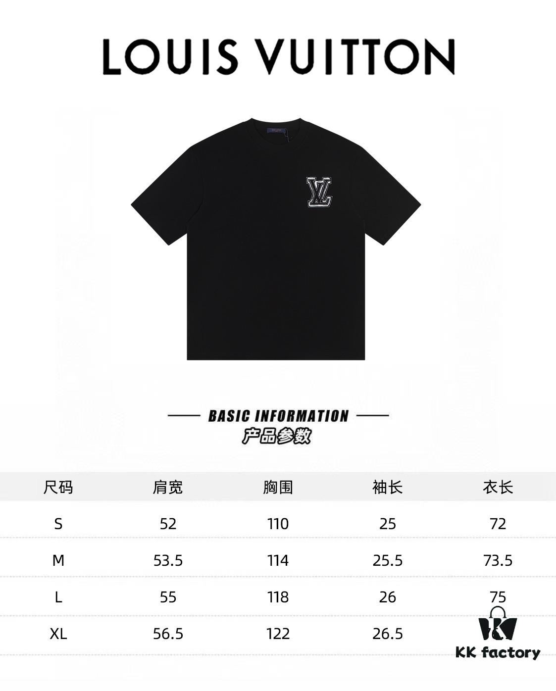 Louis Vuitton 2025 Latest Short Sleeve T-Shirt (Patch Embroidery)