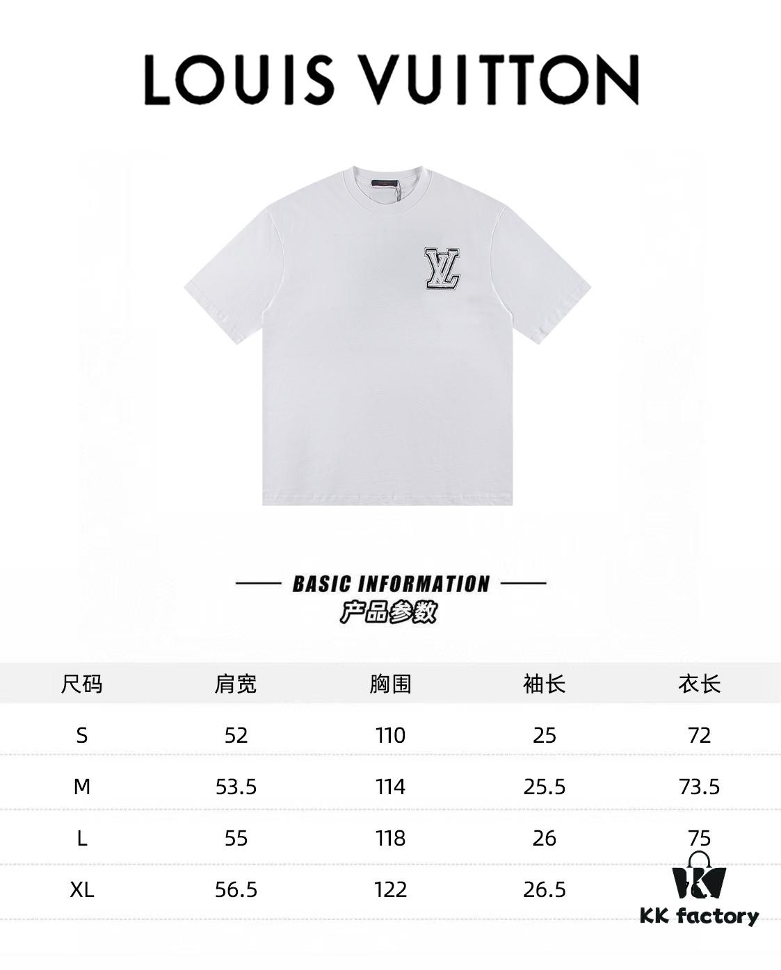 Louis Vuitton 2025 Latest Short-Sleeve T-Shirt (Patch Embroidery)