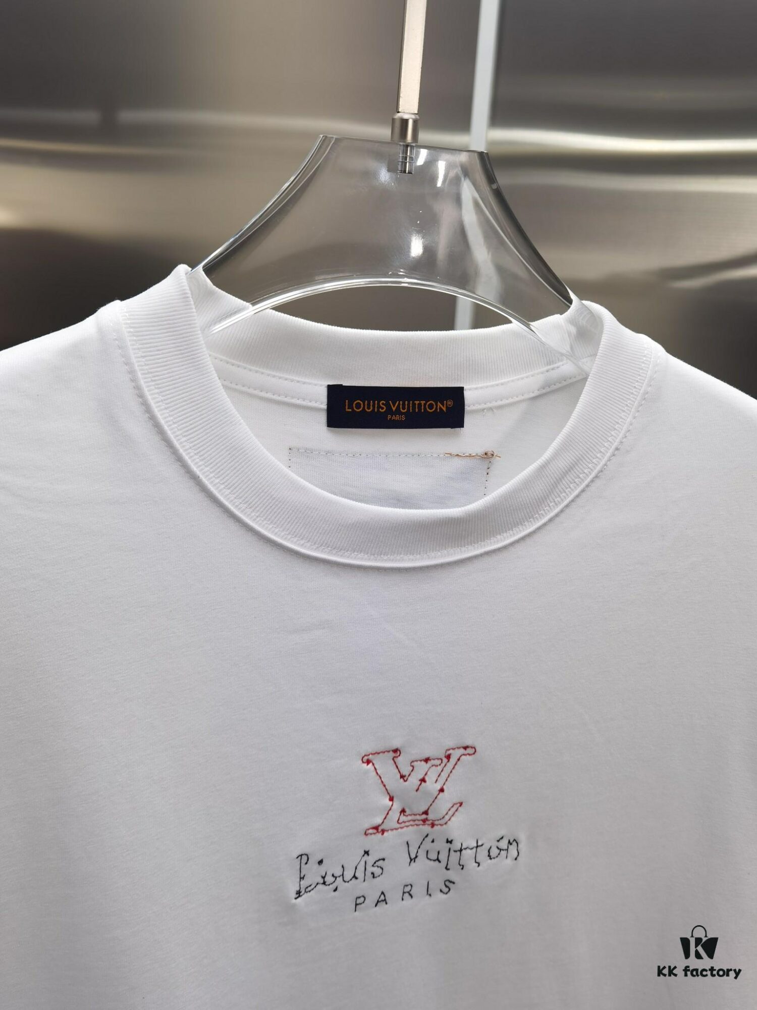 Louis 1V (Embroidered Premium Version, Distinct from Standard Stock) Short Sleeve T-Shirt