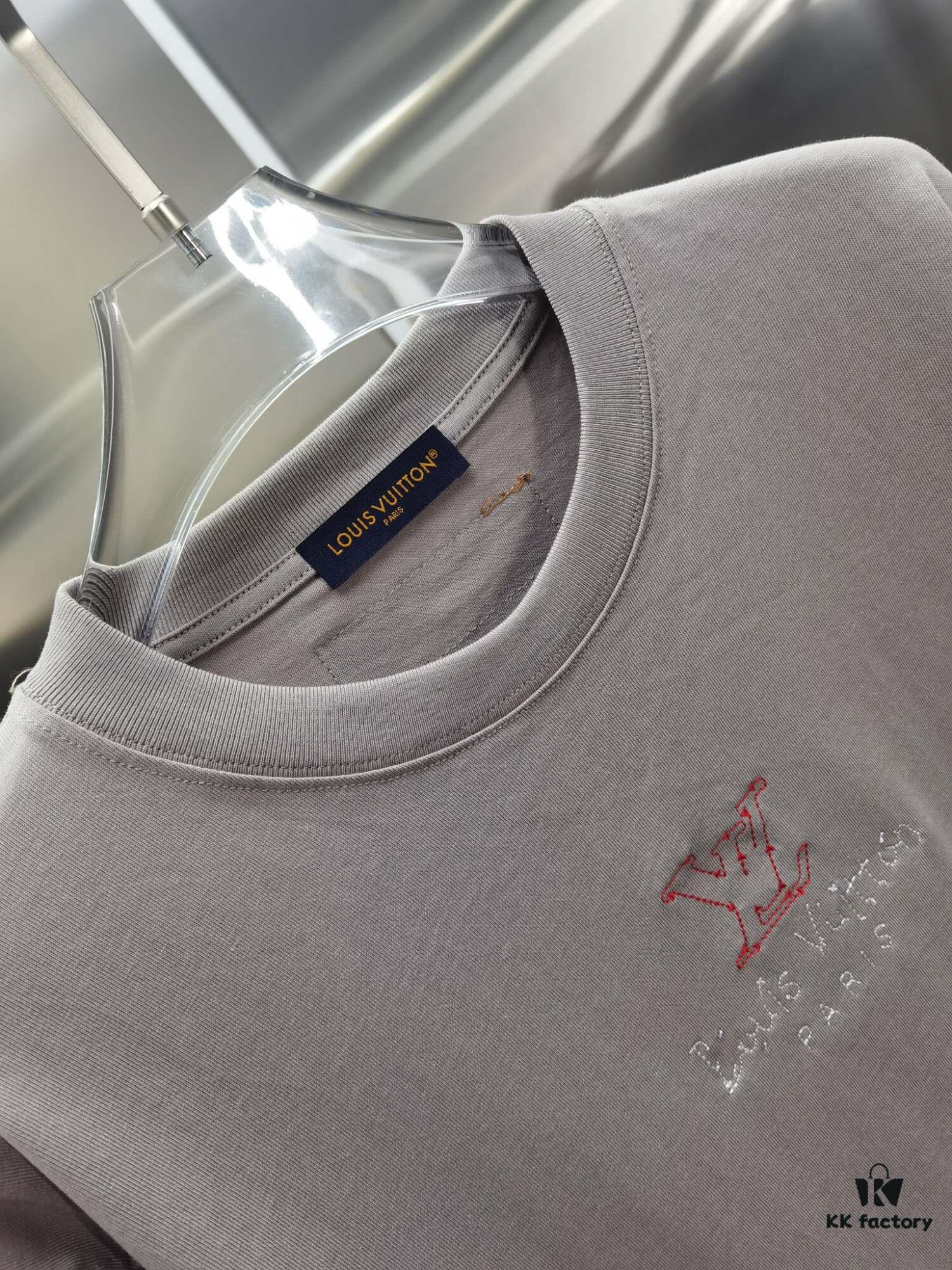 Louis 1V (Embroidered Premium Version, Distinct from Standard Stock) Short Sleeve T-Shirt