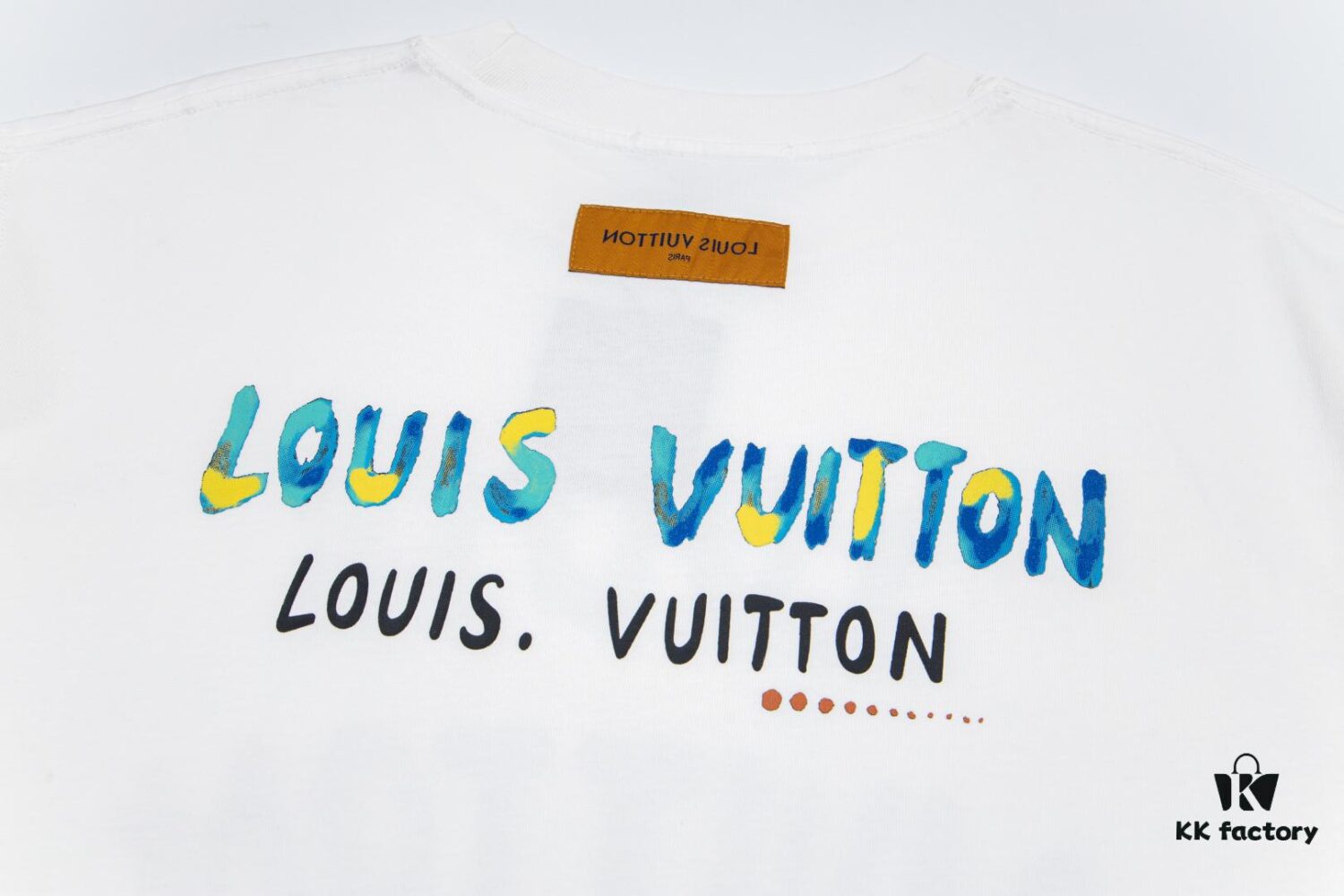 Louis Vuitton New Graffiti Print Logo Letter Casual Round Neck Short Sleeve T-Shirt Unisex