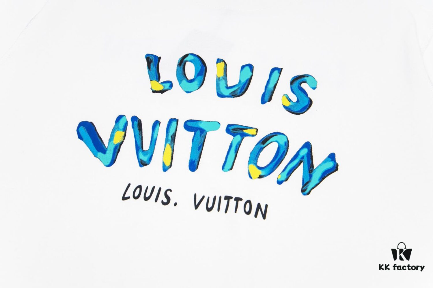 Louis Vuitton New Graffiti Print Logo Letter Casual Round Neck Short Sleeve T-Shirt Unisex