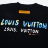 Louis Vuitton New Painted Graffiti Print Logo Letter Casual Round Neck Short Sleeve T-Shirt Unisex