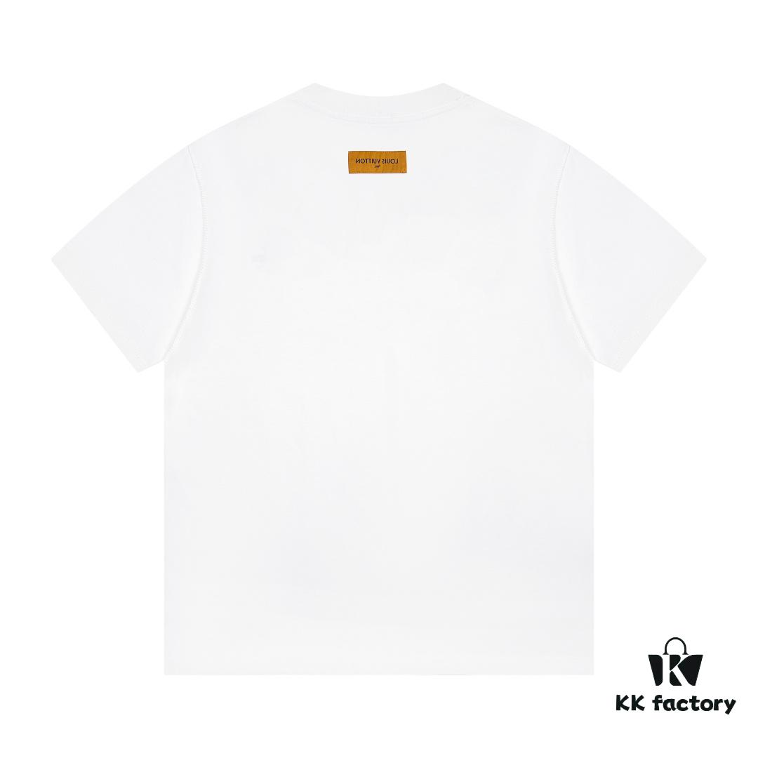 Louis Vuitton New Arrival Necklace Pendant Print Logo Letter Casual Round Neck Short Sleeve T-Shirt