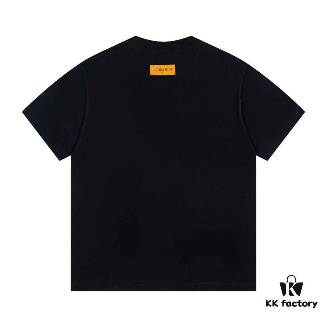 Louis Vuitton New Arrival Necklace Pendant Print Logo Letter Casual Round Neck Short Sleeve T-Shirt