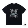 Louis Vuitton New 25SS Classic Letter Floral Pattern Logo Print Crew Neck Short Sleeve T-Shirt