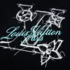 Louis Vuitton New 25SS Classic Letter Floral Pattern Logo Print Crew Neck Short Sleeve T-Shirt