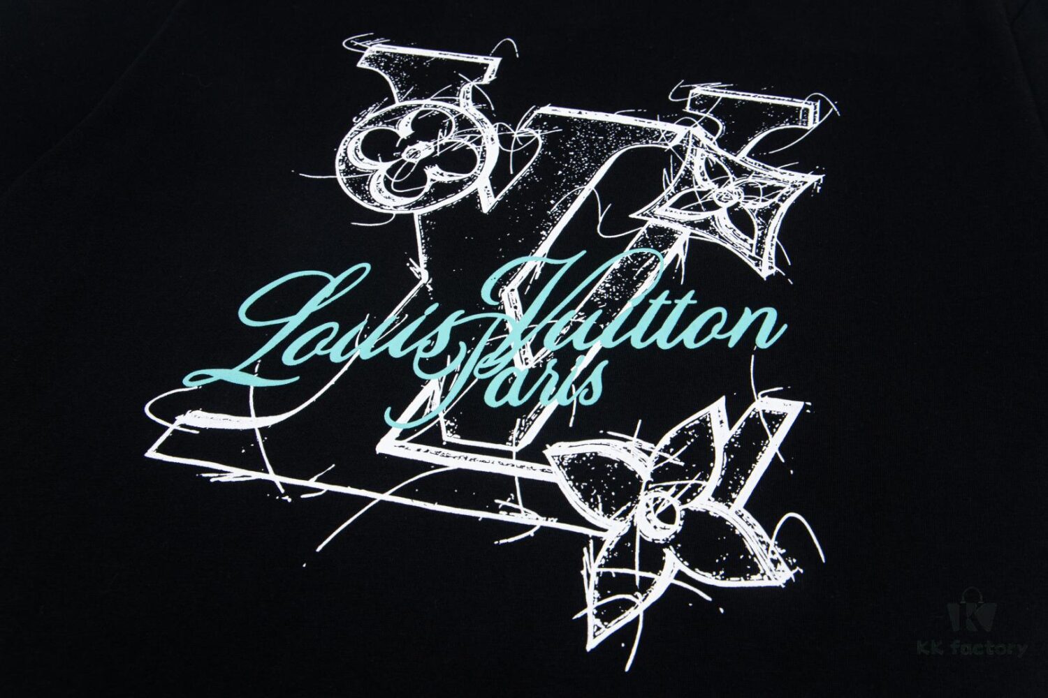 Louis Vuitton New 25SS Classic Letter Floral Pattern Logo Print Crew Neck Short Sleeve T-Shirt