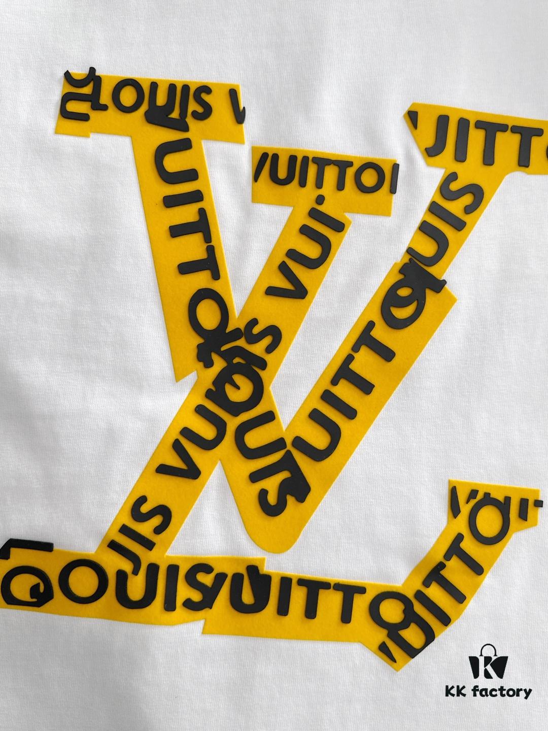 1V 2025SS Spring Summer Newest Round Neck Fashion Short Sleeve T-Shirt, Synchronized with Official Website, Cabinet-Quality Cotton Fabric