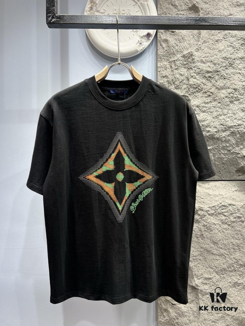 Louis Vuitton Monogram Print Short-Sleeve T-Shirt