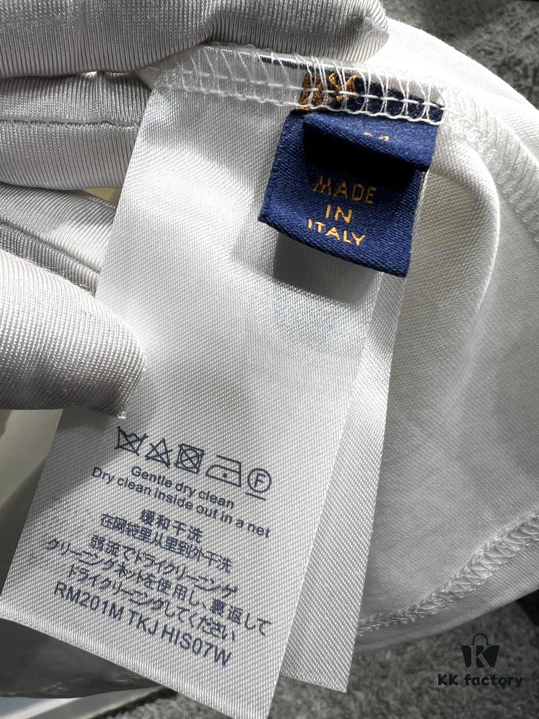 Louis Vuitton Embroidered Butterfly Short Sleeve T-Shirt