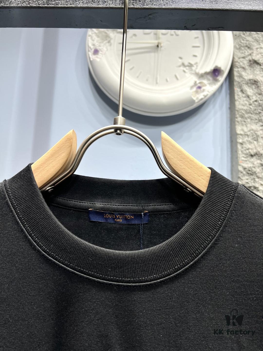 Louis Vuitton Butterfly Embroidered Short-Sleeve T-Shirt