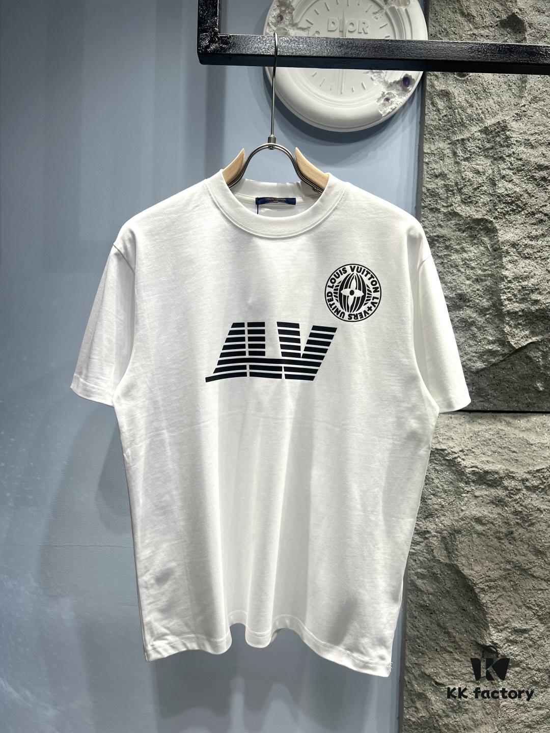 Louis Vuitton Printed Logo Short-Sleeve T-Shirt