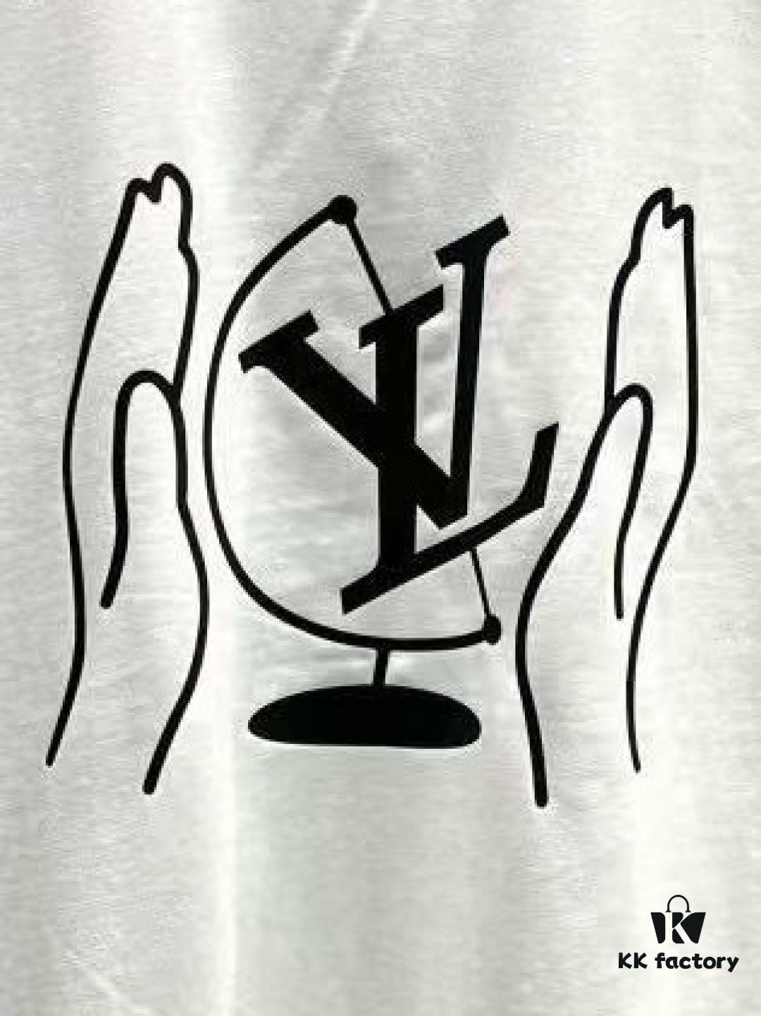 Louis Vuitton Printed Logo Short-Sleeve T-Shirt