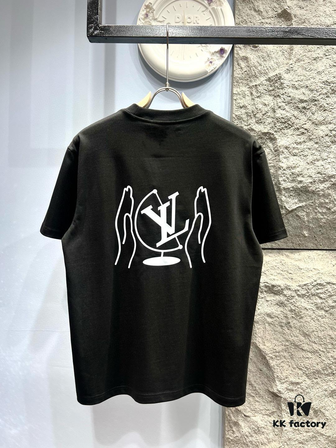 Louis Vuitton Printed Logo Short-Sleeve T-Shirt