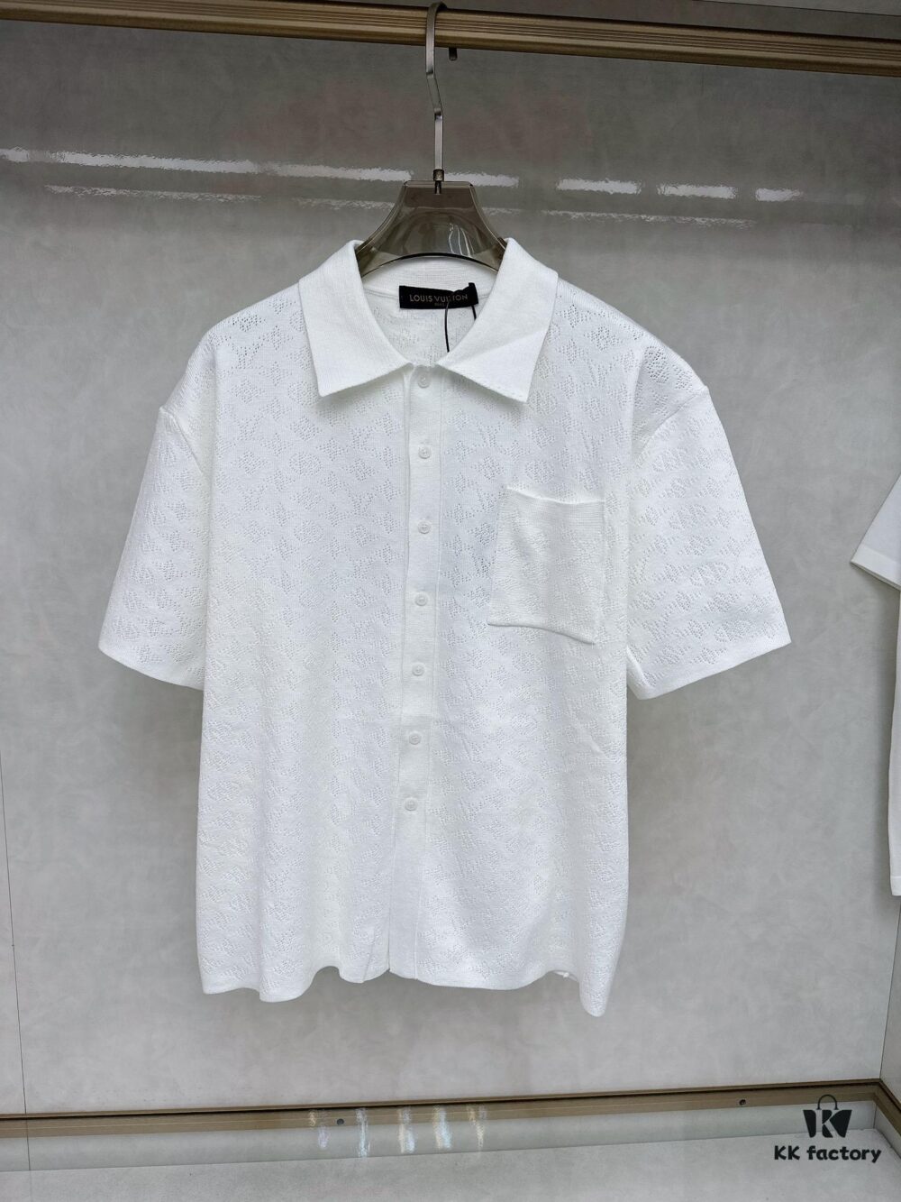LV Jacquard Knit Polo Short-Sleeve T-Shirt