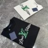 Lv Pai 25SS New Arrival Round Neck T-Shirt! Must-Have for Fashion Enthusiasts! Custom Brand Letter Embossed Rubber Print on Chest. Classic Color Combination, Stylish and Attractive. Youthful and Energetic Overall Look! Crafted from 280g Cotton Fabric, Offering Exceptional Comfort and a Soft, Premium Touch.
