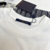 LV 25SS Spring/Summer T-Shirt! Black and White Printed Crew Neck Short Sleeve Tee!