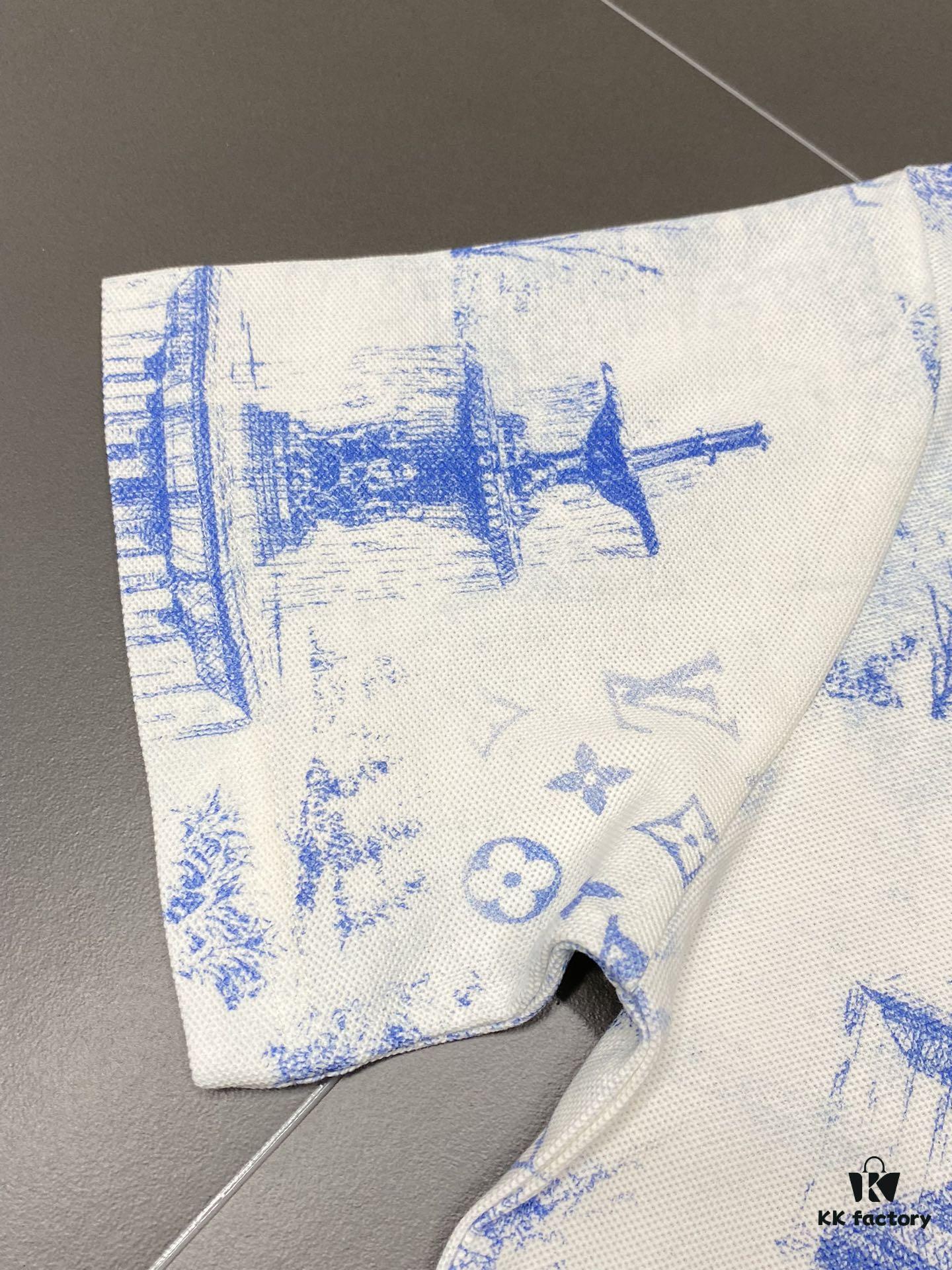 Louis Vuitton LV Men's Casual Short-Sleeve T-Shirt, Exclusive New Arrival, Original Order High-End Custom, Premium Version, Fashionable and Versatile Bestseller, Imported Fabric, Ultra-Soft and Smooth Texture, Skin-Friendly Comfort, Top-Quality Craftsmanship from Authorized Factory, Complete with Three Labels